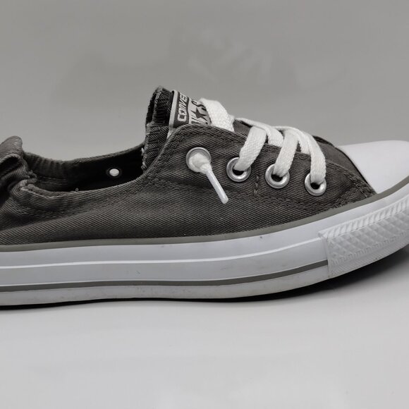 Converse All Star Shoes Womens Size 7 Shoreline Low Top grey white Sneakers - Picture 2 of 6